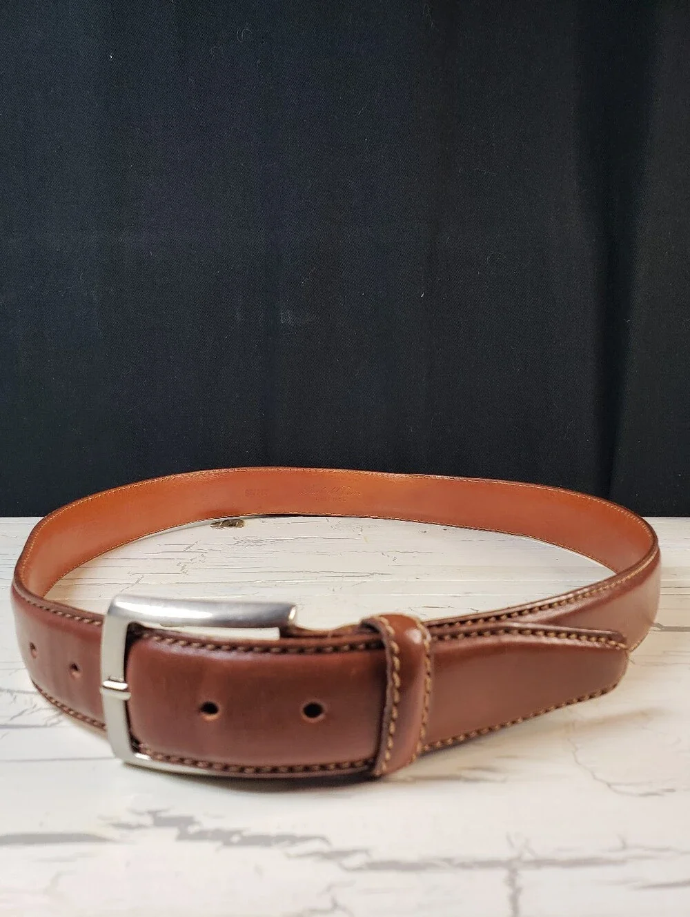 Scuola del Cuoio 'Firenze' Handmade Italian Leather Belt - Men's size 34-36